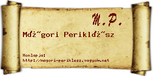 Mágori Periklész névjegykártya